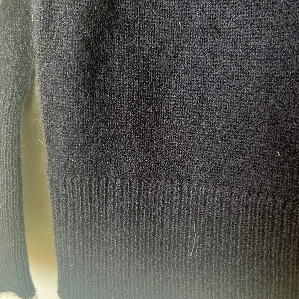 Nordstrom's‎ 100% Cashmere Black Turtleneck Sweater SZ XS Lagenlook Quiet Luxury